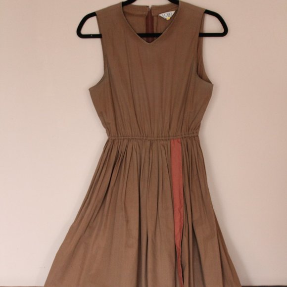 Vintage Cotton Midi Dress - Picture 1 of 4